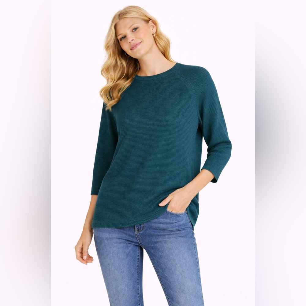 ONLY JACQUELINE DE YONG - Green Teal Women 3/4 sleeve top